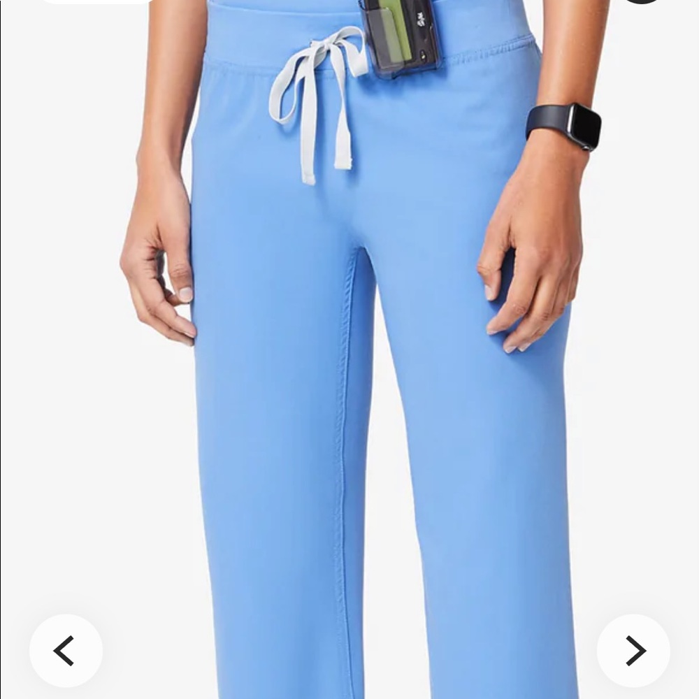 Figs Basic Livingston Medium Petite pants Ceil Blue
